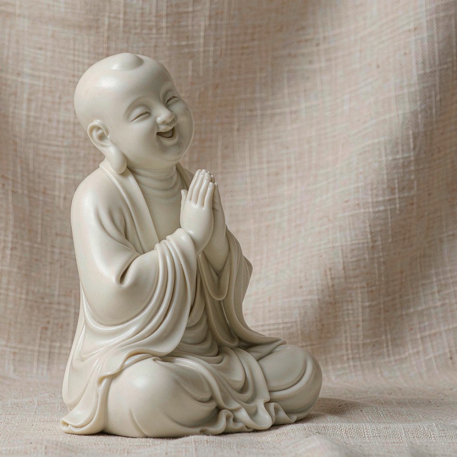 德化白瓷小沙弥